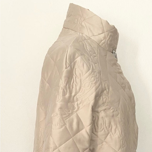 Vintage Inspired Satin Coat *Medium* Quilted Formal Wedding Bridal Evening Coat - Picture 3 of 10